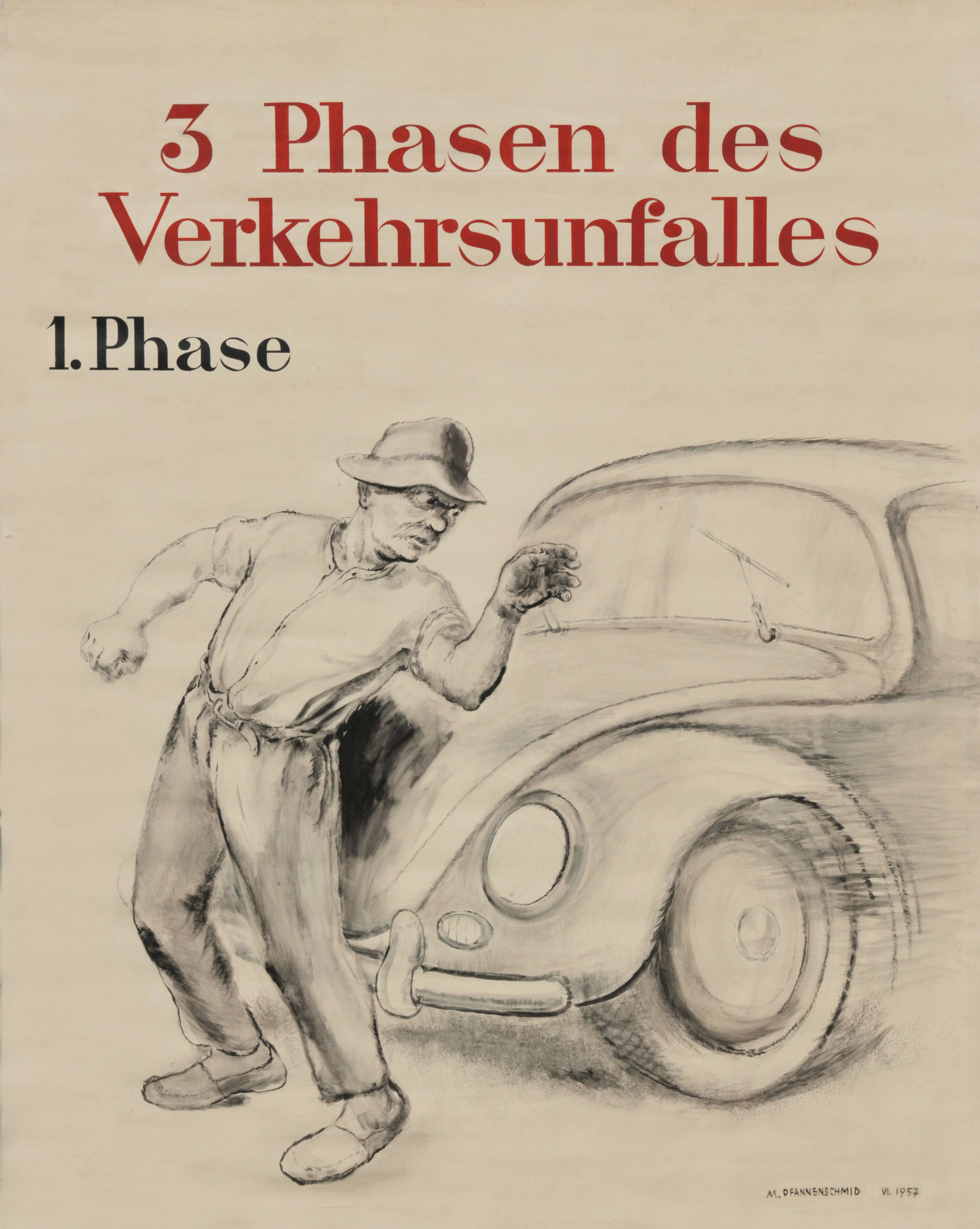 1. Phase Verkehrsunfall, Foto: IRM, Basel