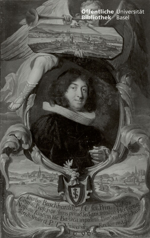 Jacob Burckhardt, Rektor 1632, Bild: UB BS Portr BS Burckhardt J 1642, 1